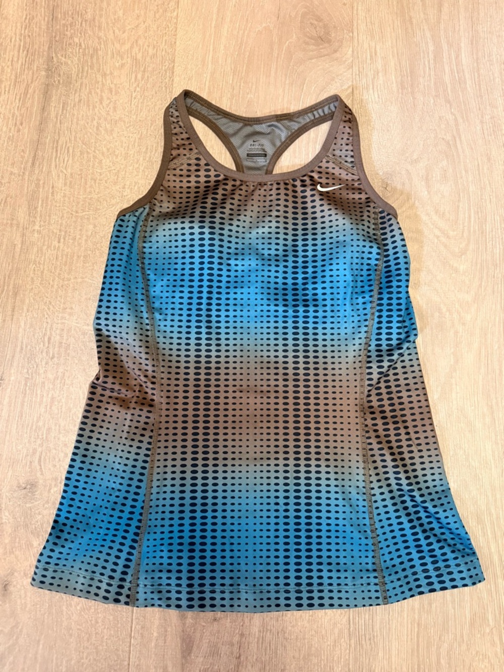 Nike Blue & Grey Gradient Racerback Tank